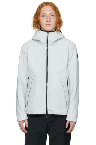 Moncler: White Mayon Down Jacket | SSENSE