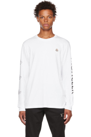 新品同様★ MONCLER ホワイト Tシャツ バックプリント　4S461 K10918C0001189AJS034_5
