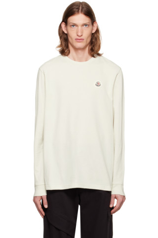 Moncler logo-patch long-sleeve T-shirt, Green