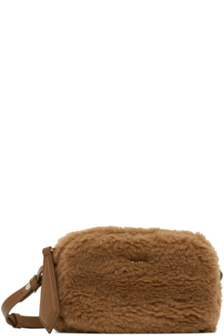 Max Mara | Woman - Belt Bag in Teddy Fabric - Camel