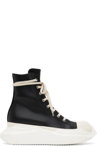 Rick Owens Drkshdw: Black Abstract High-Top Sneakers | SSENSE Canada