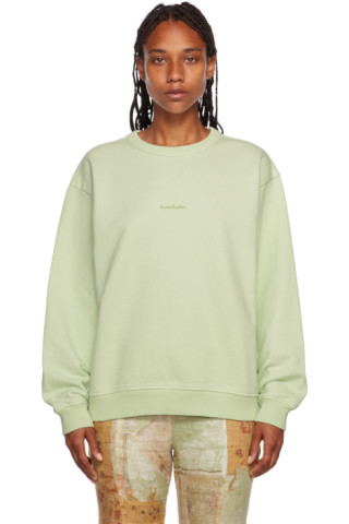 Green Organic Cotton Sweatshirt by Acne Studios on Sale