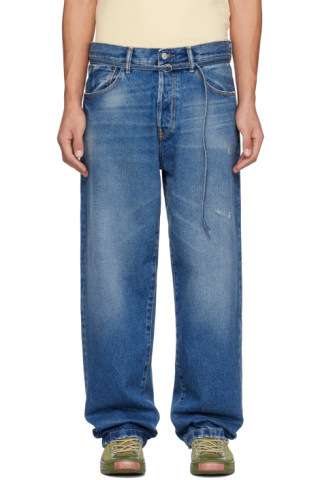 Acne Studios: Blue 1991 Toj Jeans | SSENSE Canada