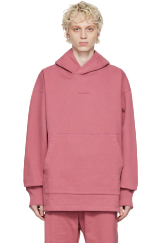 Pink Organic Cotton Hoodie by Acne Studios on Sale