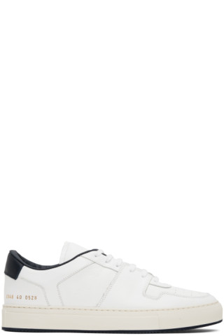 White Decades Sneakers by Common Projects on Sale