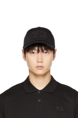 Black Logo Cap by Y-3 on Sale