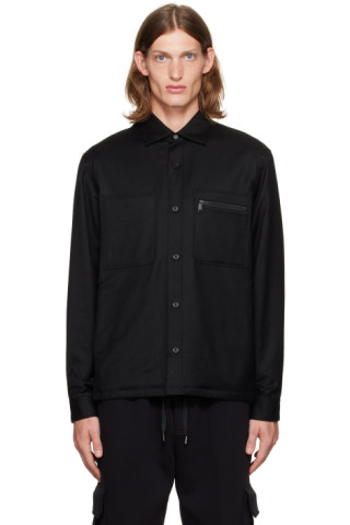 ZEGNA: Black Padded Jacket | SSENSE UK