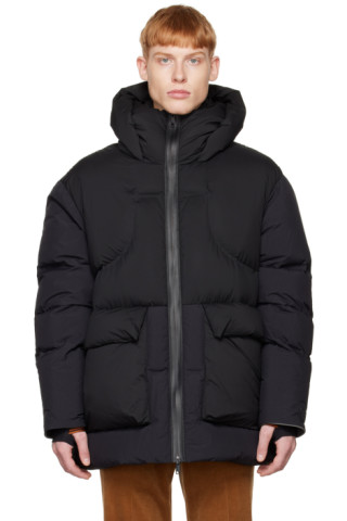 Black Quilted Down Jacket by ZEGNA on Sale