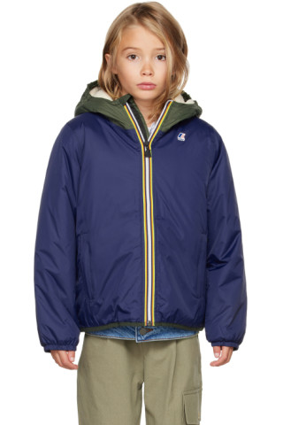 Enfant  Blouson pliable 3.0 Claude Orsetto bleu K-Way en solde