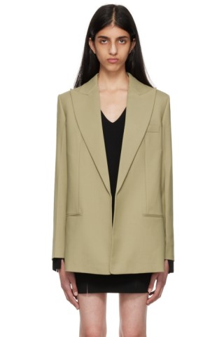 Helmut Lang Beige Car Blazer