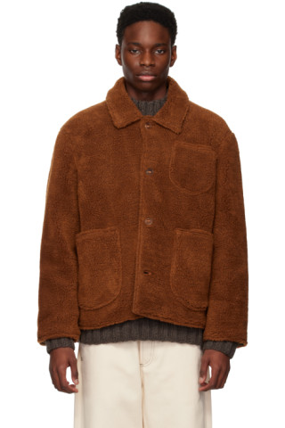 YMC: Brown Labour Chore Jacket | SSENSE