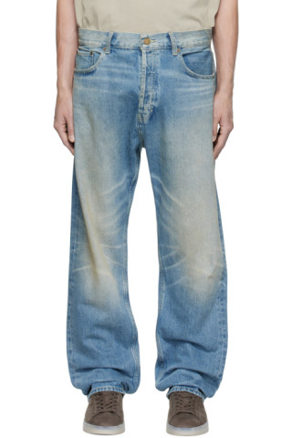 Blue Faded Jeans by Fear of God ESSENTIALS on Sale