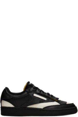 Black Reebok Classics Edition Memory Of Sneakers by Maison Margiela on Sale