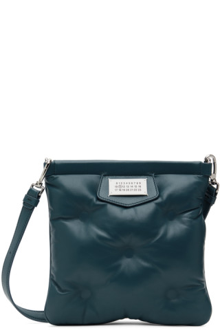Maison Margiela: Blue Glam Slam Flat Bag | SSENSE