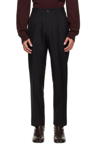 Maison Margiela - Black Pleated Trousers