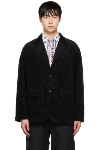 Engineered Garments: Black Buttoned Blazer | SSENSE