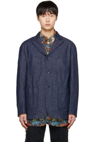 Navy NB Jacket by Engineered Garments on Sale