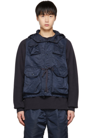 Engineered Garments: Navy Field Vest | SSENSE Canada