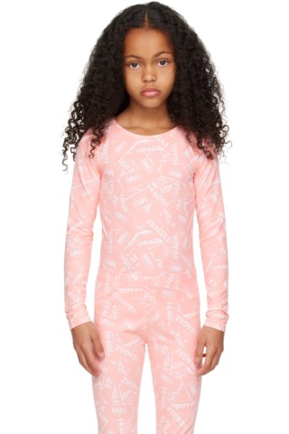 MM6 메이슨 마르지엘라 키즈 플랙 로고 바디슈트