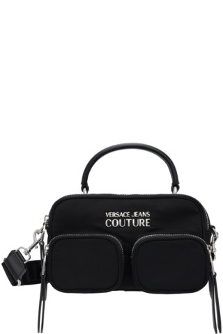 Versace Jeans Couture Black Small Logo Lock Bag - ShopStyle