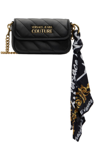 Versace Jeans Couture: Black Thelma Disco Bag | SSENSE