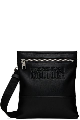 VERSACE JEANS COUTURE, Black Men's Cross-body Bags