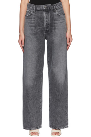 AGOLDE: Grey Dax Jeans | SSENSE