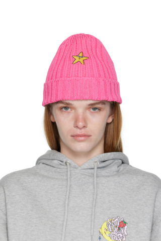 Sky High Farm Workwear: Pink Star Beanie | SSENSE