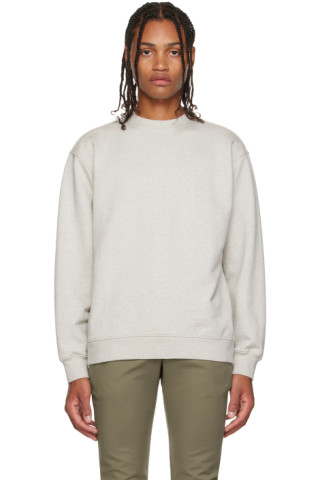 Gray Rib Sweatshirt by ANOTHER ASPECT on Sale