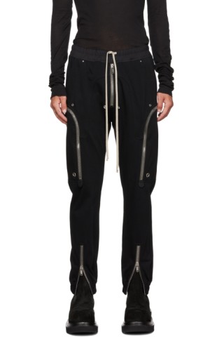 Rick Owens: Black Strobe Bauhaus Cargo Pants | SSENSE Rick Owens: Black Strobe Bauhaus Cargo Pants | SSENSE