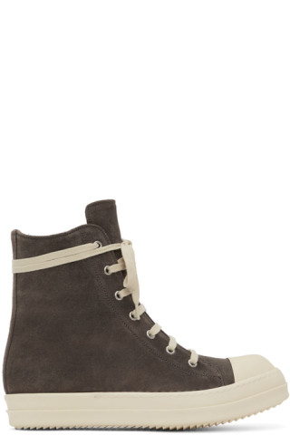 Gray Faun Sneakers by Rick Owens on Sale