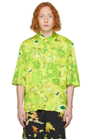 Collina Strada: Green Market Shirt | SSENSE Canada