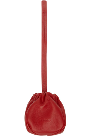 Jil Sander: Red Ripple Coin Pouch | SSENSE