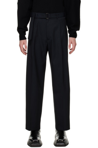 rito structure: Black Belted Trousers | SSENSE