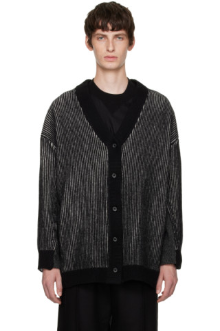 rito structure: Black & White Docking Cardigan | SSENSE