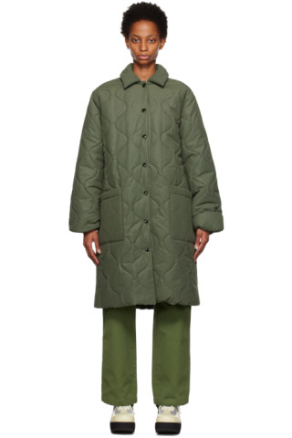 Green Sarah Coat by A.P.C. on Sale