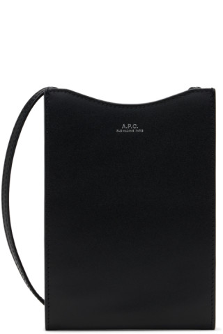 Black Jamie Neck Pouch by A.P.C. on Sale