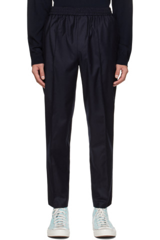 A.P.C.: Navy Pieter Trousers | SSENSE