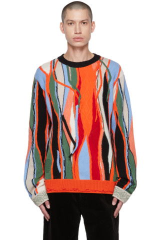 A PERSONAL NOTE 73: Multicolor Stripe Sweater | SSENSE