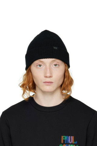 Paul Smith: Black Cashmere Beanie | SSENSE