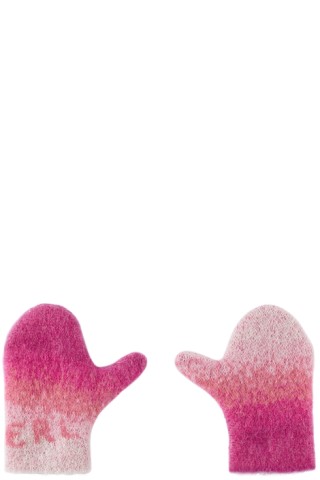 ERL 키즈 핑크 그라데이션 장갑