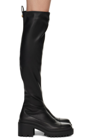 Bottines Femme Giuseppe Zanotti à Talons - Noir Cuir Taille 38 - Neuf Sans Boîte