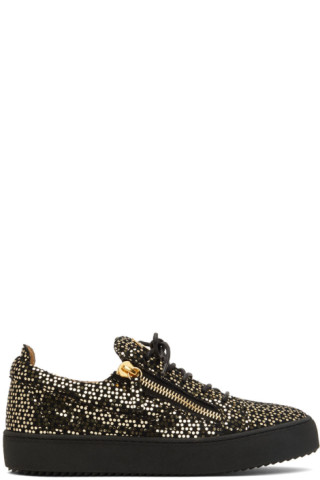 giuseppe zanotti frankie black gold