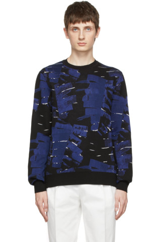 Ferragamo: Blue Cotton Sweater | SSENSE