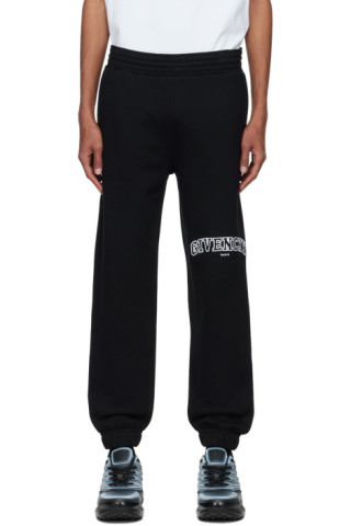 Givenchy: Black 4G Embroidered Lounge Pants