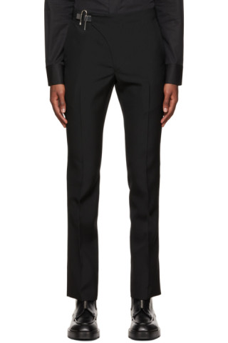 Givenchy: Black U-Lock Trousers | SSENSE