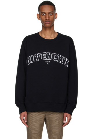 Givenchy: Black Cotton Sweatshirt | SSENSE