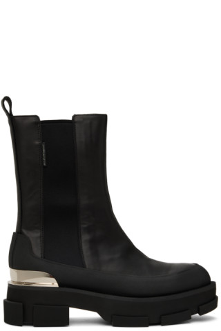 Black Gao Platform Chelsea Boots by both on Sale