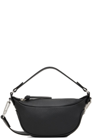 BY FAR: Black Mini Ami Shoulder Bag | SSENSE