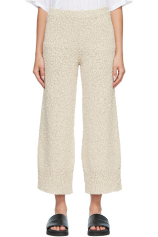 by Malene Birger: Beige Simba Lounge Pants | SSENSE